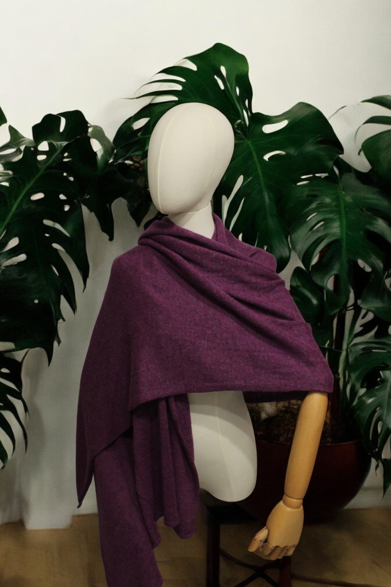 Sciarpa Melanzana 100% mohair