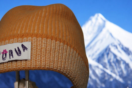 Berretto Cashmere Oro/Panna