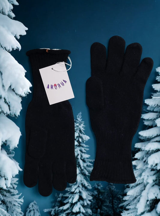 Guanto Cashmere Blu Notte