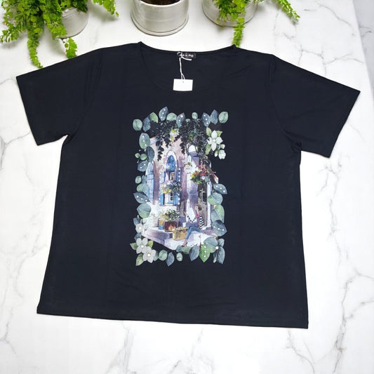 3914- T-SHIRT MANICHE CORTE