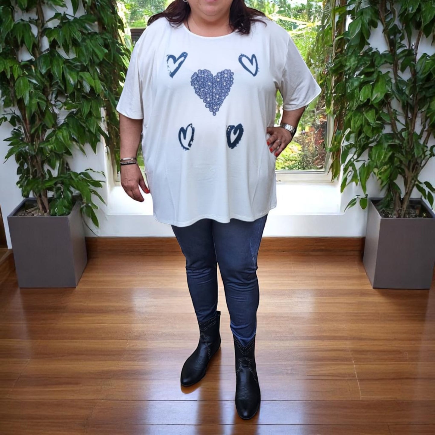 3913 - T-SHIRT MANICHE CORTE