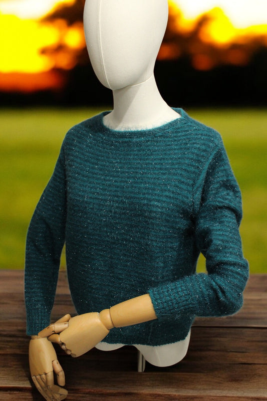 Girocollo Righe Mohair