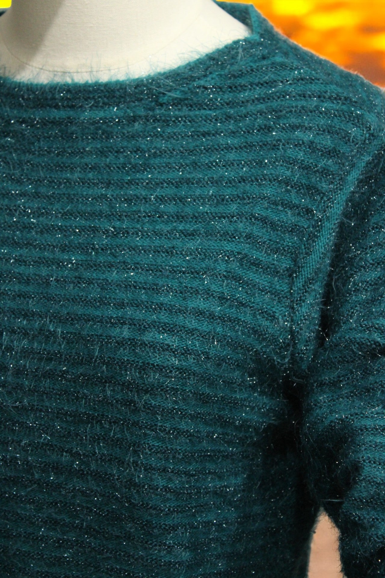 Girocollo Righe Mohair